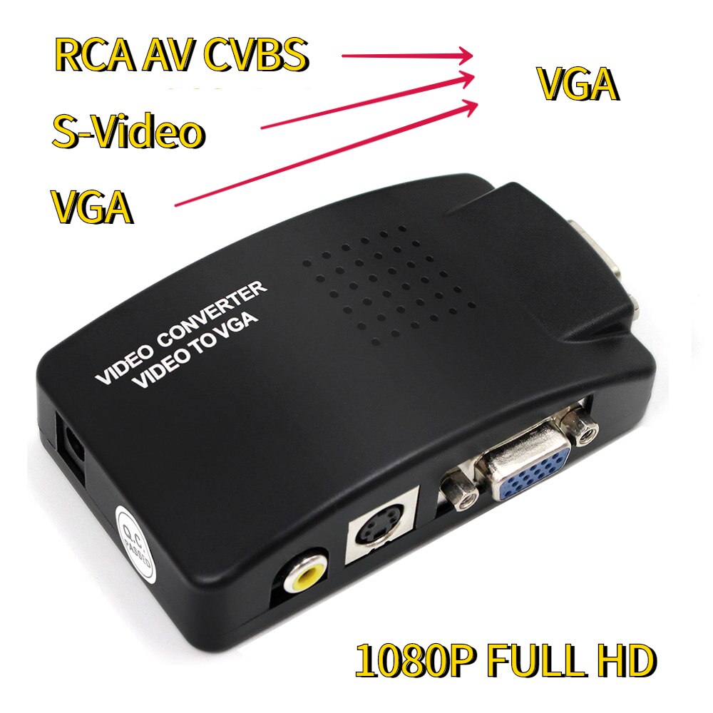 AV to VGA  RCA CVBS to VGA ȯ PC Ʈ..